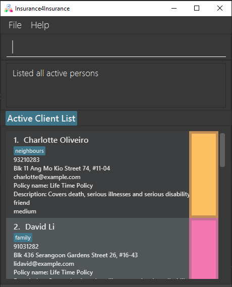 List All Active Clients