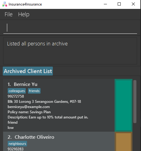 List All Archived Clients